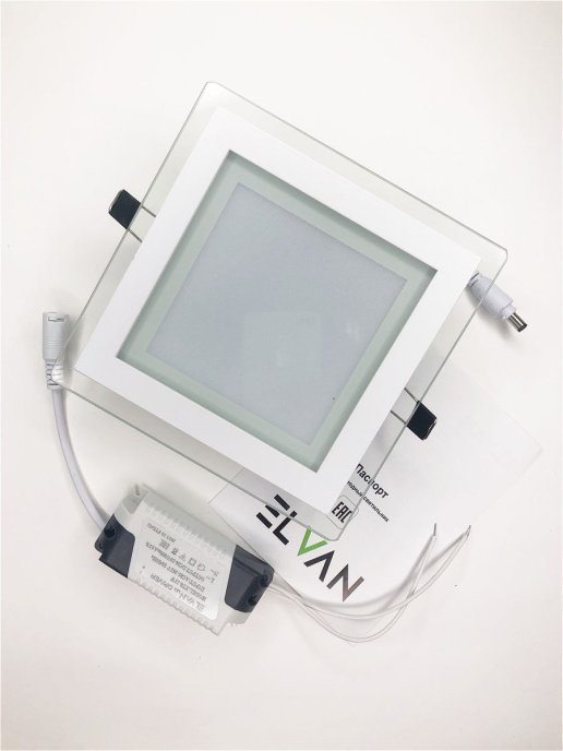 Встраиваемый светильник Elvan VLS-705SQ-12W-WW-Wh