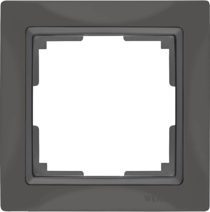 Рамка Werkel Snabb Basic на 1 пост серо-коричневый WL03-Frame-01 4690389099038