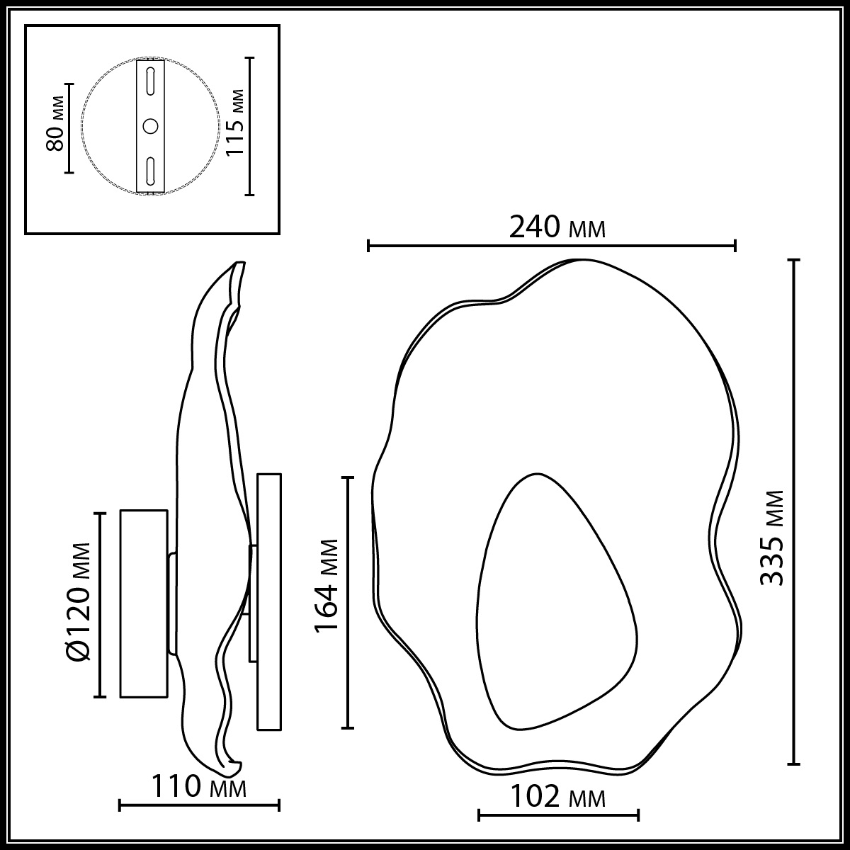 Настенный светильник Odeon Light L-Vision Coralla 5460/12WL