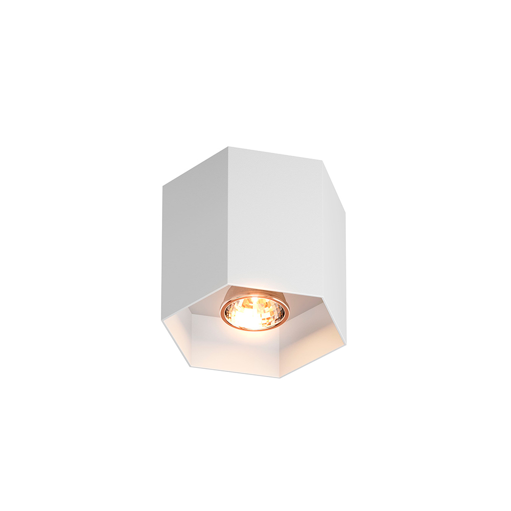 Потолочный светильник Zumaline POLYGON CL 1L 20035-WH