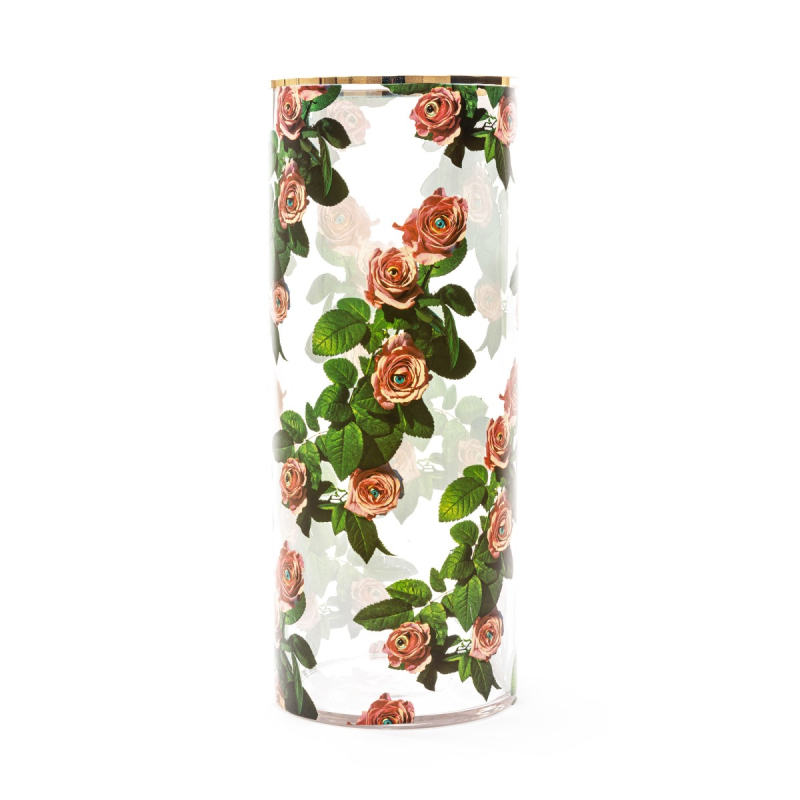 Ваза Roses Big Seletti Toiletpaper Glass Vase 14203