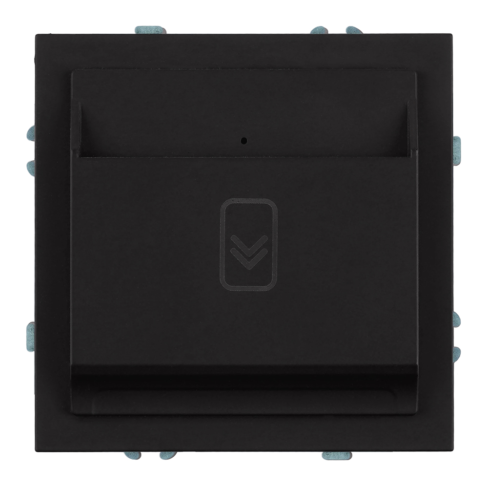 Выключатель карточный (механизм) Stekker Эмили 250В, 40А RSW40-5114-05 черный уголь soft touch 50700