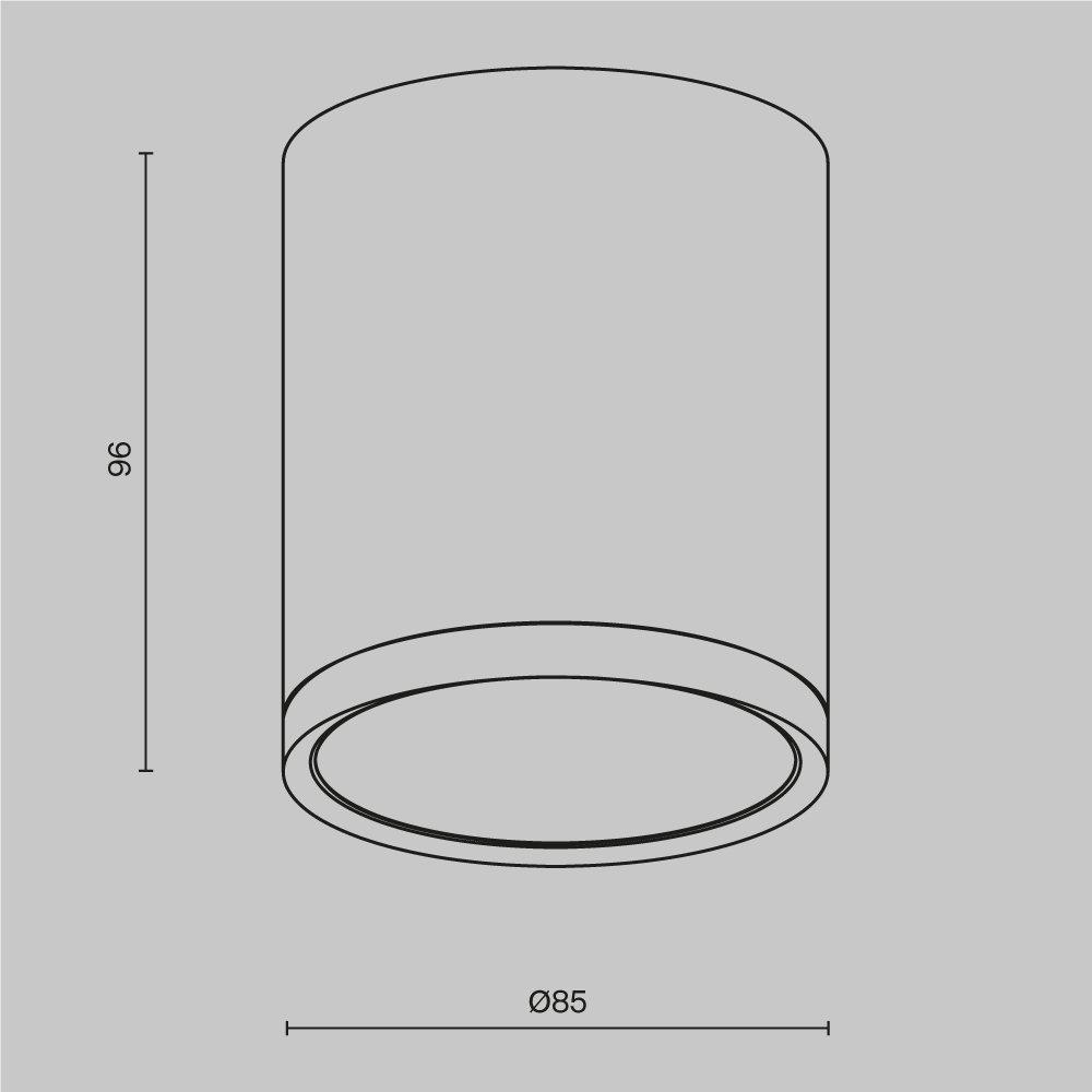 Потолочный светильник Maytoni Technical Hoop C086CM-GX53-MRD-WB