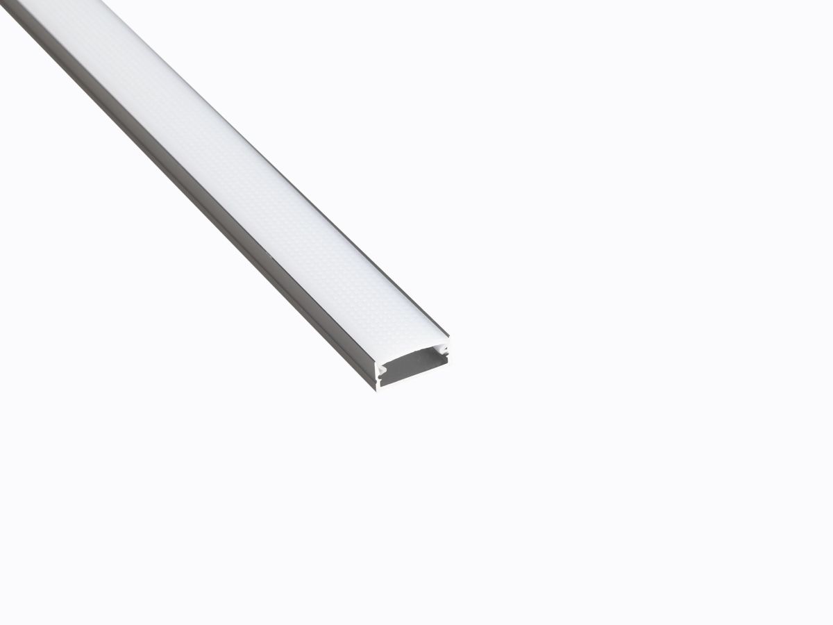 Профиль накладной LEDS POWER СПН1707 алюм. черный с призм.рассеивателем 2м 008400