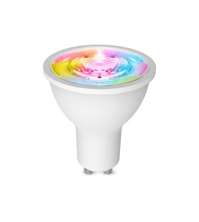 Светодиодная лампа Moes Smart LED Bulb Zigbee GU10 4,9W 2200/6500K+RGB ZB-TD-RWW-GU10