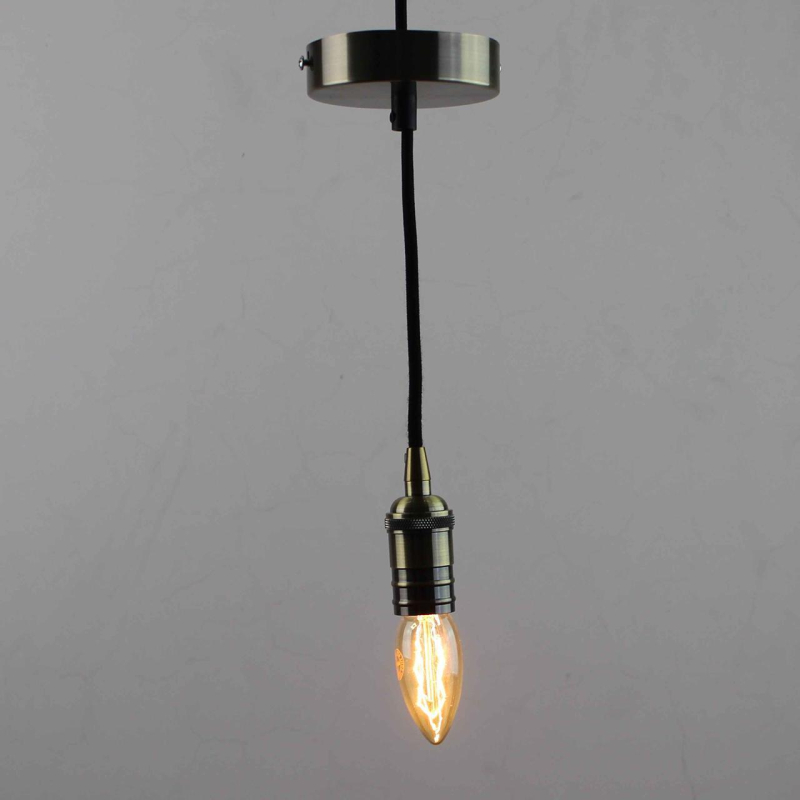 Ретро патрон с подвесом E14 Бронза Sun Lumen 056-748
