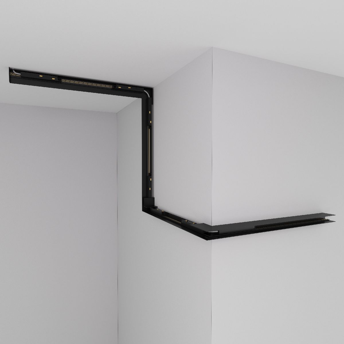 Токопроводящий прямой соединитель для шинопровода Donolux Space-track System Connector 180 B