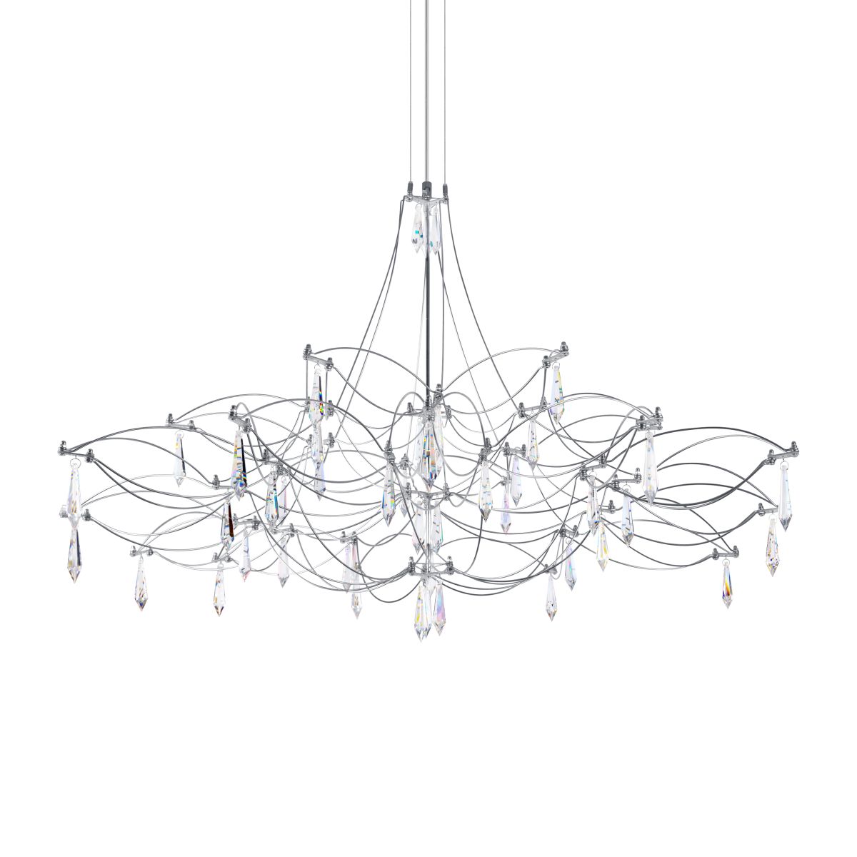 Подвесная светодиодная люстра Loft IT Mira 10590/1000 Silver Asfour
