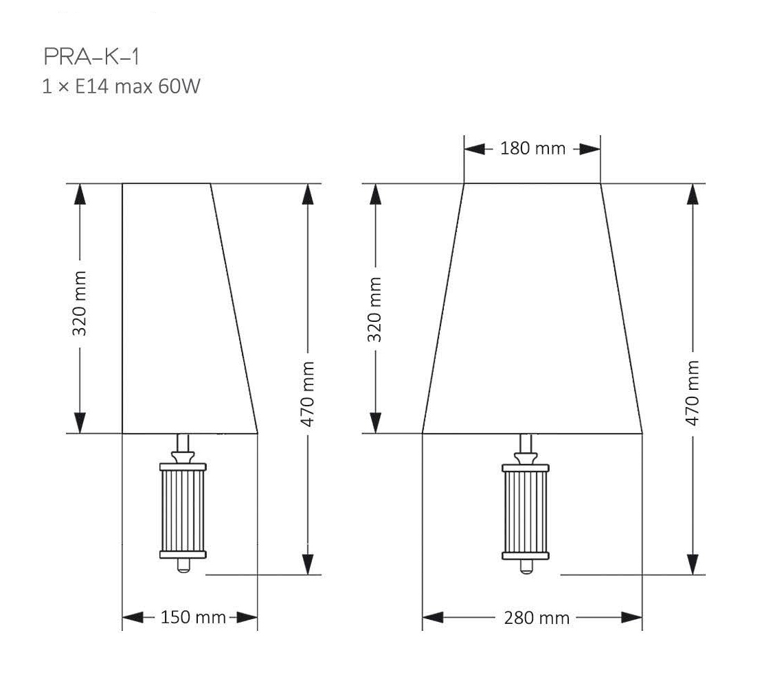 Бра Kutek Mood Prato PRA-K-1(Z)