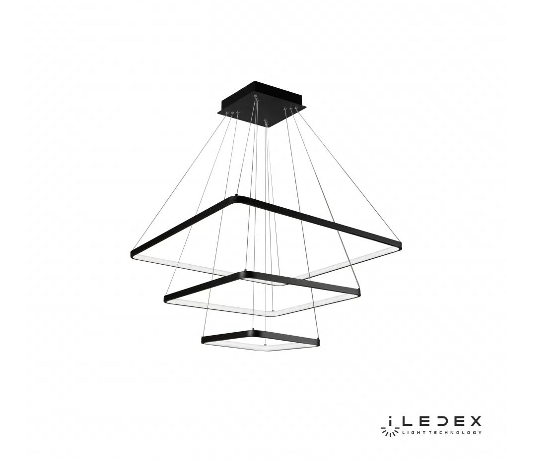Подвесная люстра iLedex Venus 8153-700+500+300-D-T BK