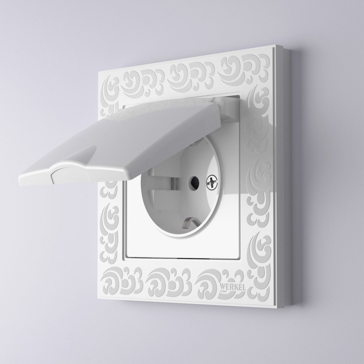 Рамка на 1 пост Flock Werkel W0012301 4690389160462 a050808