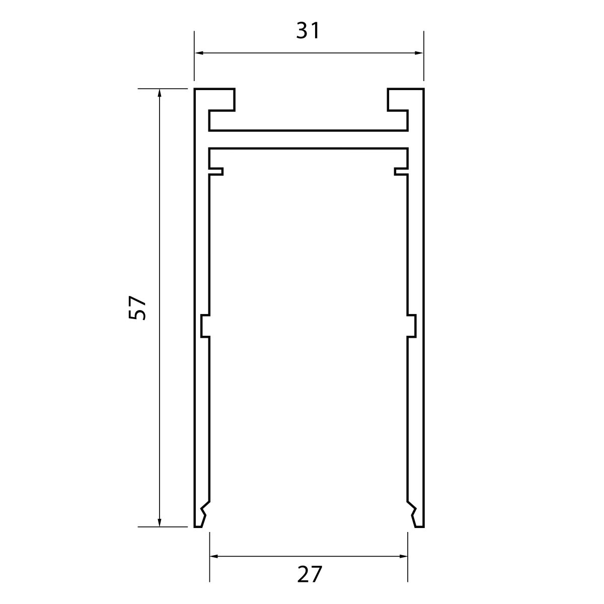 ST015.529.00H Шинопровод накладной ST Luce Skyline 220 Skyline 220 ST015.529.00H