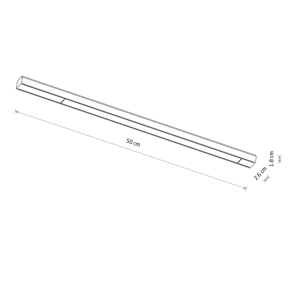 Трековый магнитный светильник белый Nowodvorski Line Led 11308