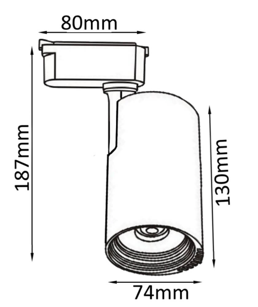 Трековый светильник Crystal Lux CLT 0.31 007 CLT 0.31 007 20W WH