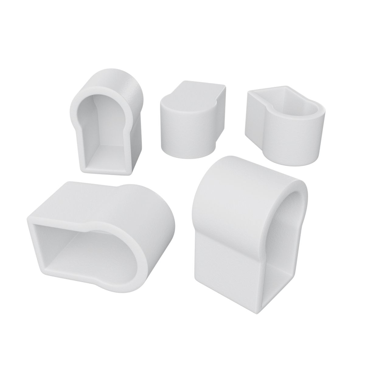 Комплект (5шт) заглушек пластиковых для светод. неона 24В 6х12мм, арт. 17-300...17-309 Apeyron 09-170