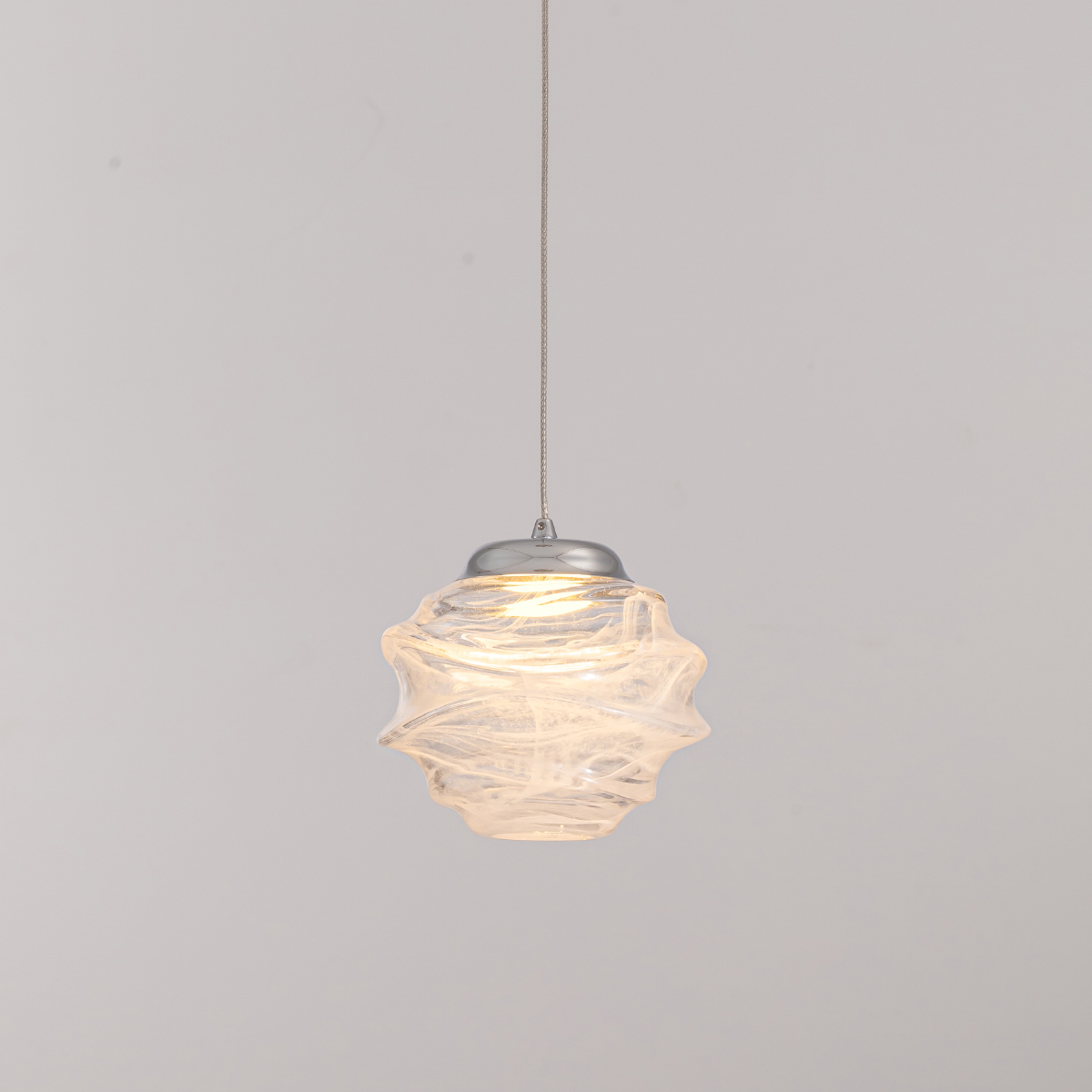 Подвесной дизайнерский светильник Delight Collection MD25030003-1A chrome/clear