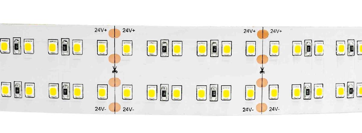 Светодиодная лента Apeyron 24В ПРО 42Вт/м smd2835 240д/м IP20 4200Лм/м 5м 6500К 00-307