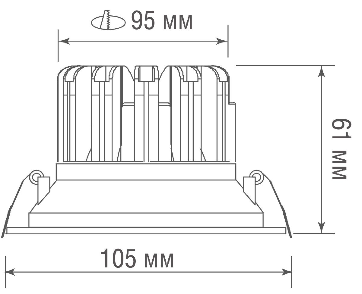 Встраиваемый светильник Donolux Marta DL18616R9W1W
