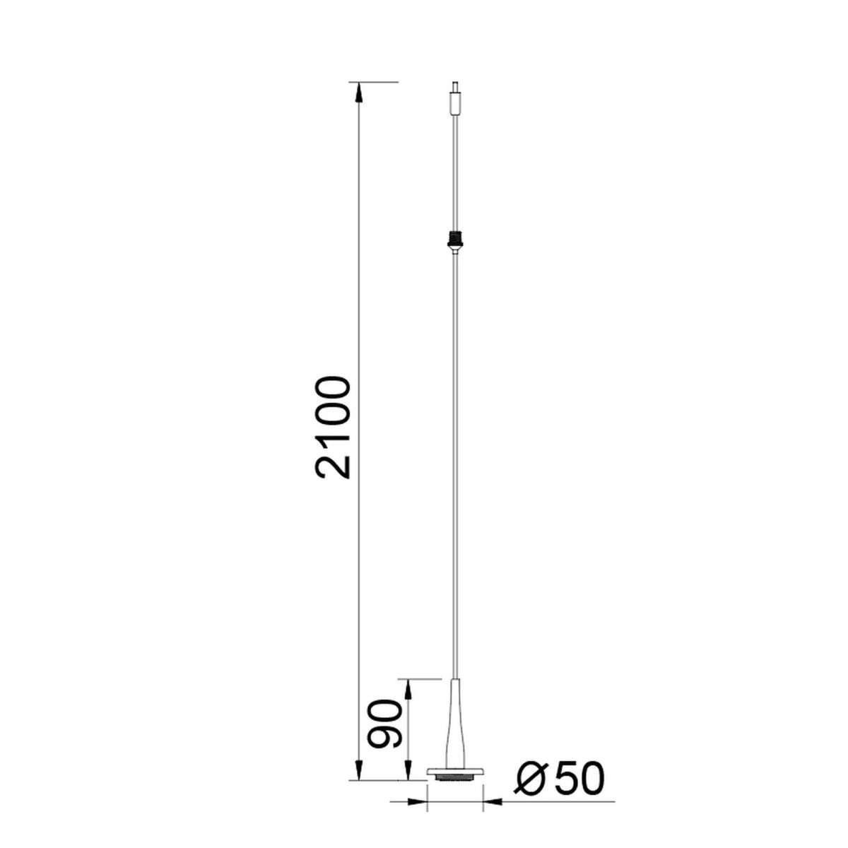Подвес светодиодный без плафона и основания Mantra Andromeda 9344