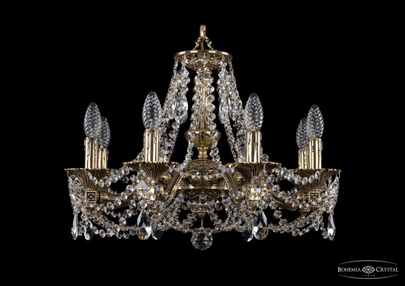 Подвесная люстра Bohemia Ivele Crystal 1710/8/160/C/GB