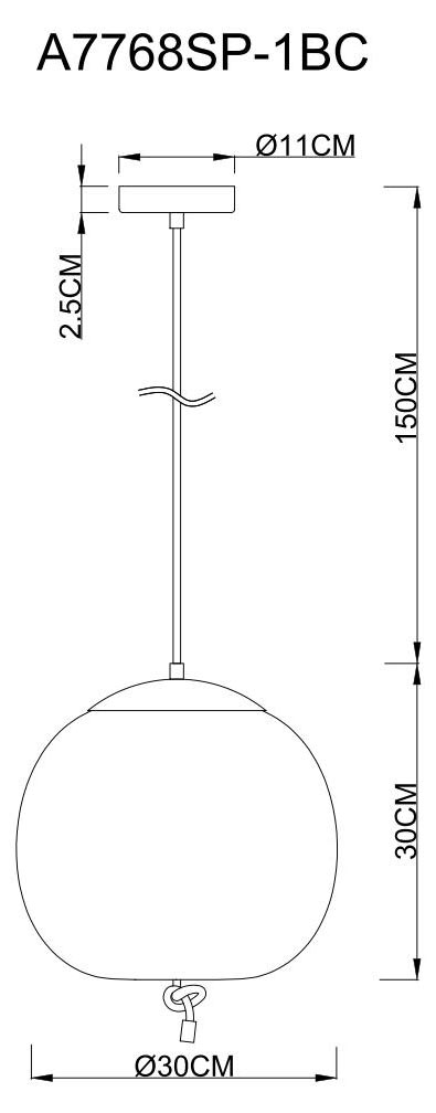 Подвесной светодиодный светильник на тросе Arte Lamp Cody A7768SP-1BC