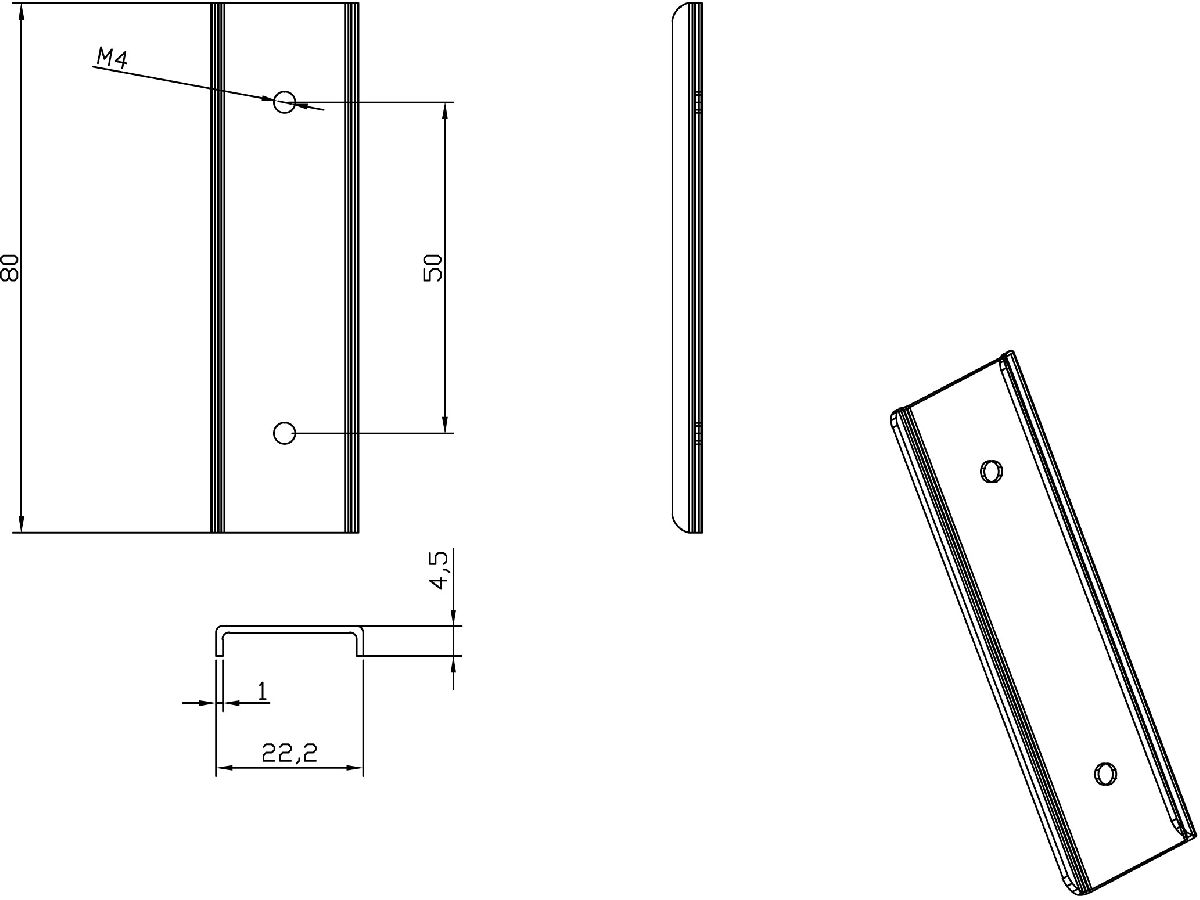 I-образный прямой соединитель для шинопровода Donolux Space-track System I connector SPACE-Track system B