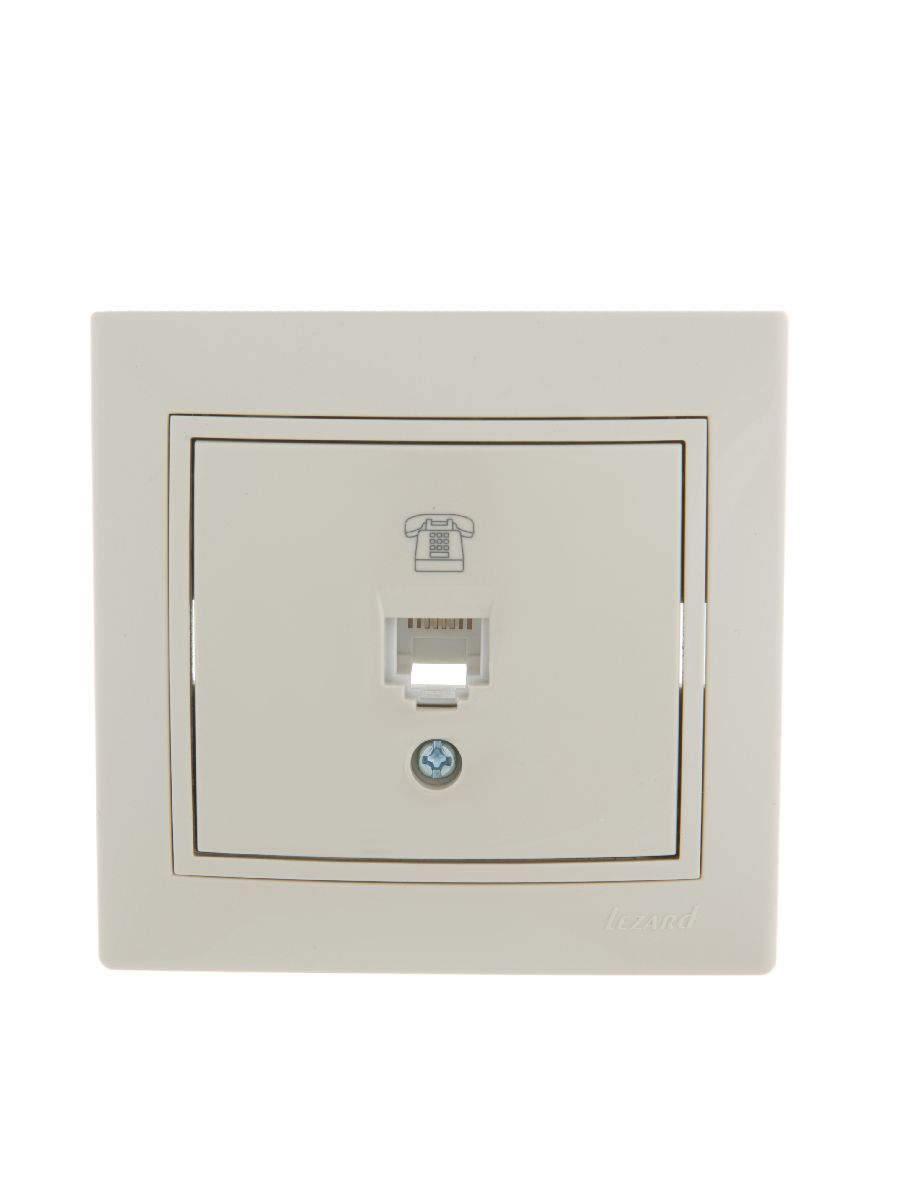 Розетка телефонная евро Lezard Mira 701-0303-137