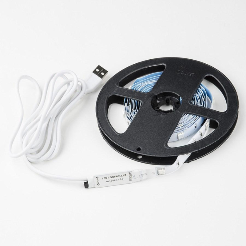 Светодиодная лента (UL-00007533) Uniel 4W/m  RGB 3M ULS-U11 3M/RGB/1.5M/USB IP20 RUA02C03