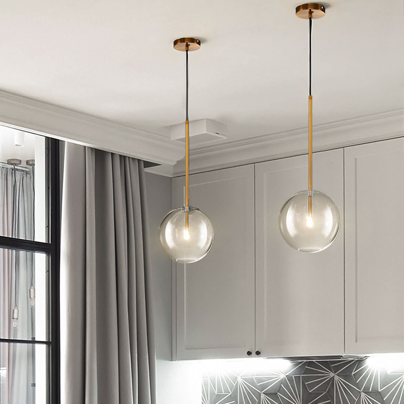 Подвесной светильник Delight Collection Ball Sola 9217P/D200 gold