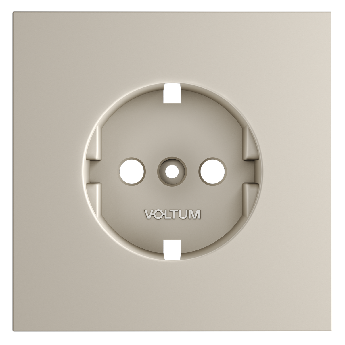 Накладка для розетки с заземлением Voltum S70 (кашемир) VLS000603