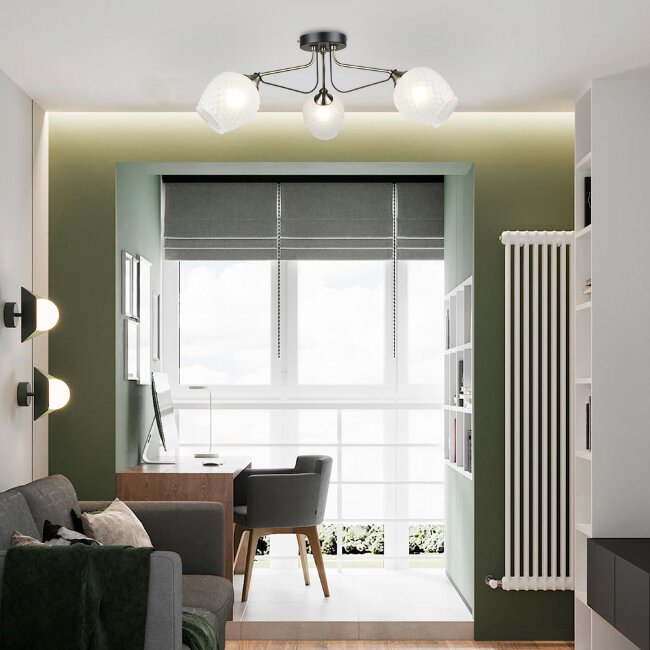 Потолочная люстра для низких потолков Wedo Light Sarno 66558.01.37.03