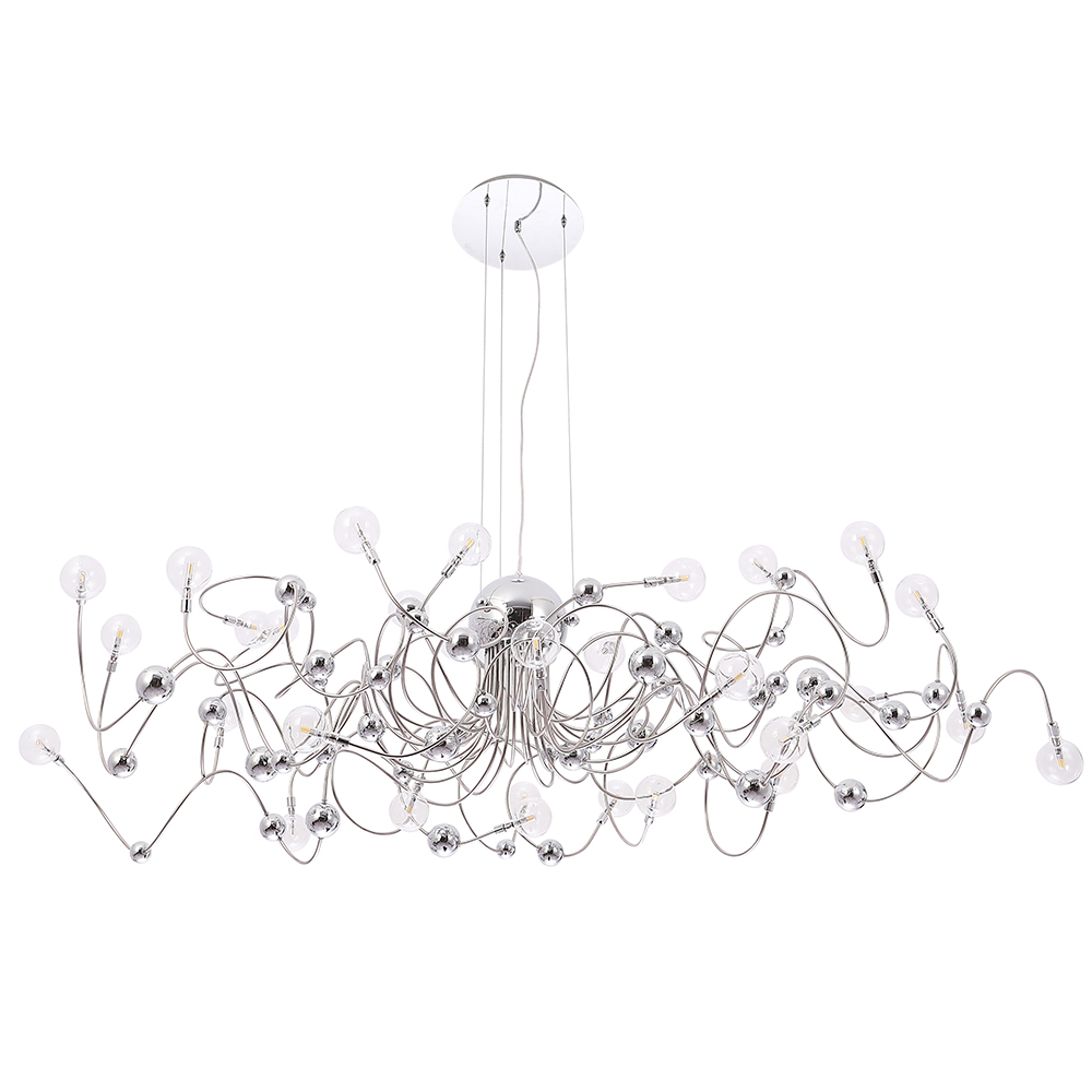 Подвесная люстра шар Crystal Lux MEDUSA SP30 CHROME