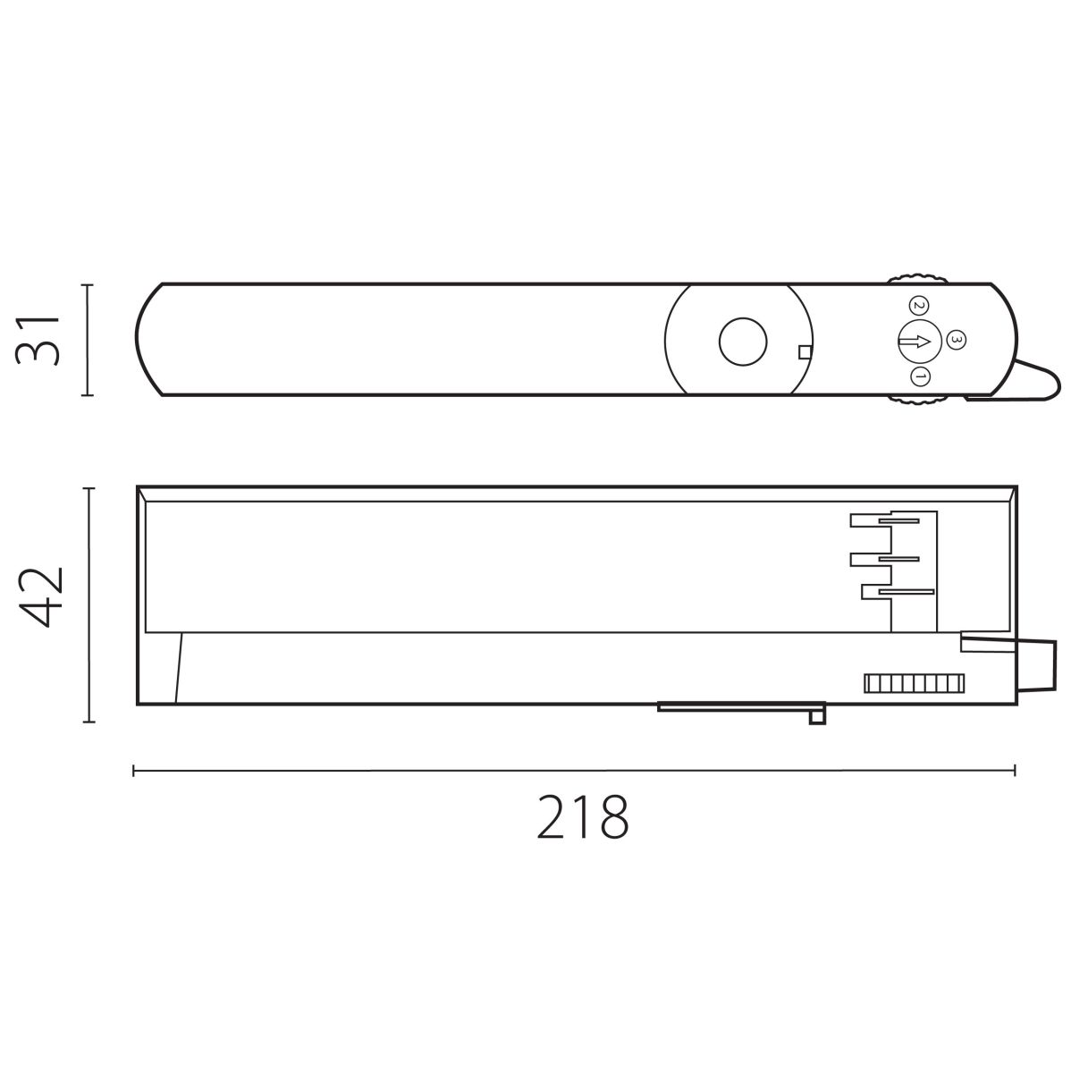 Адаптер с драйвером с DIP-switch управляемый по DALI д/трек-системы Quattro Lightstar 594066