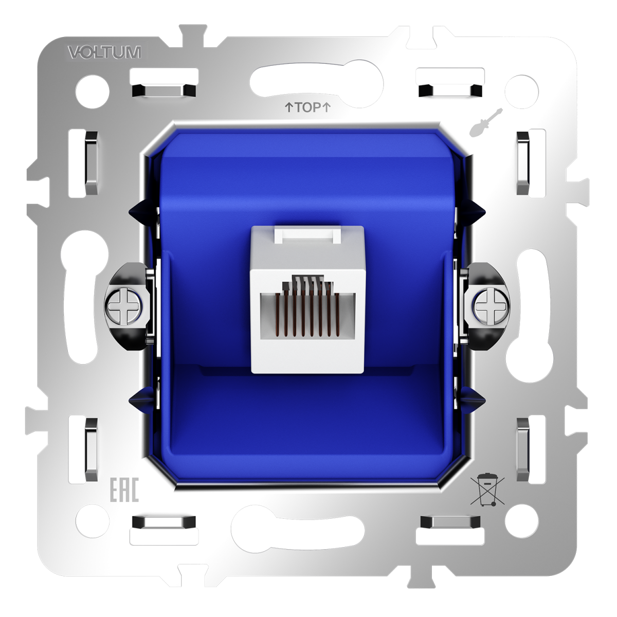 Механизм розетки компьютерной RJ45 кат.6 Voltum S70 VLS0601M