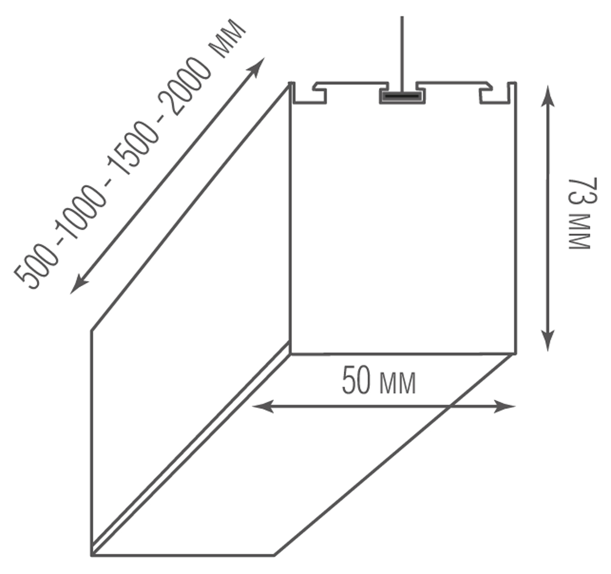 Подвесной светильник Donolux Led Line Uni DL18516S150WW45L3