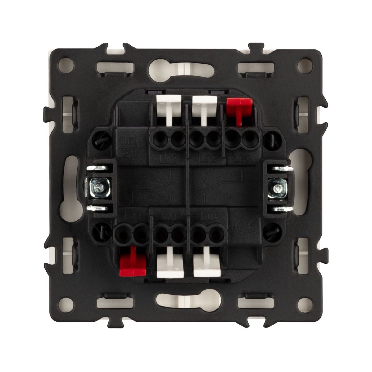 Механизм выключателя двухклавишный проходной Arlight SWT-NOBE-MKP2-SFPL-IS (230V, 10A) 059423