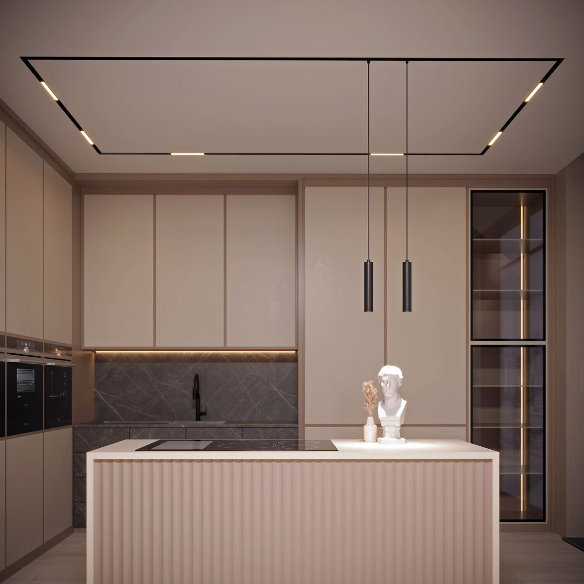 Трековый магнитный светильник Arlight MAG-ORIENT-FLAT-L465-16W Day4000-MIX (BK, 100 deg, 48V, TUYA Zigbee) (IP20 Металл) 053812