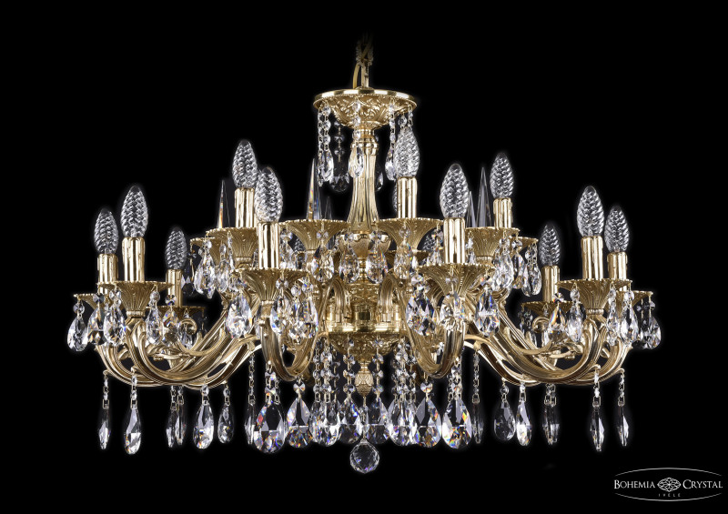 Подвесная люстра Bohemia Ivele Crystal 1703/12+4/320/A/G/Shpil