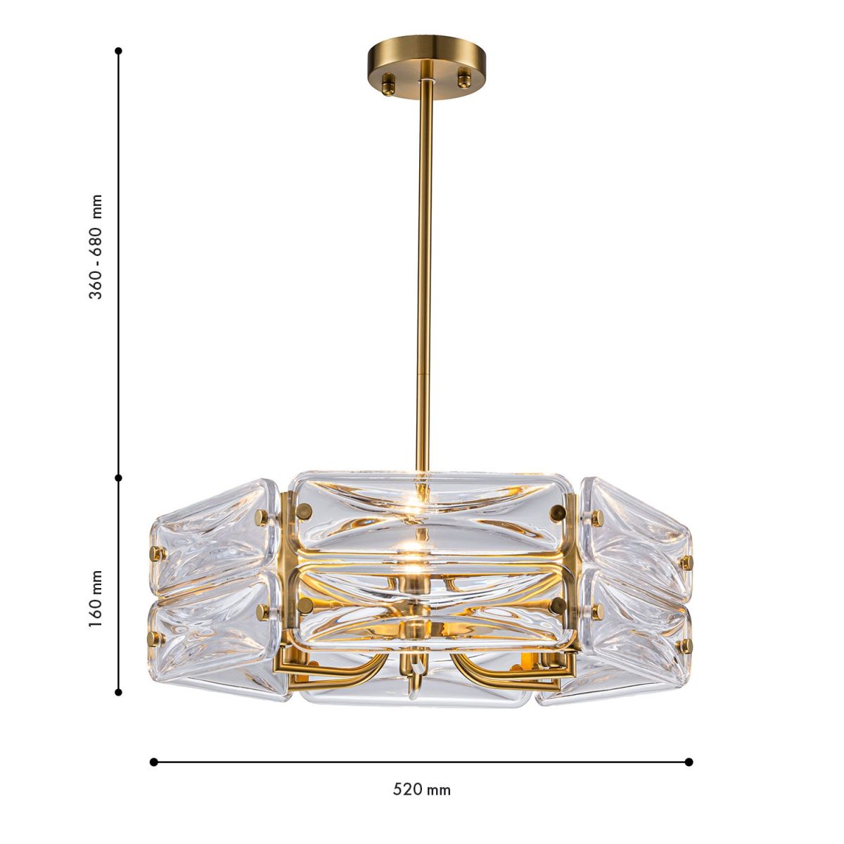 Люстра на штанге Favourite Glacies 4764-6P