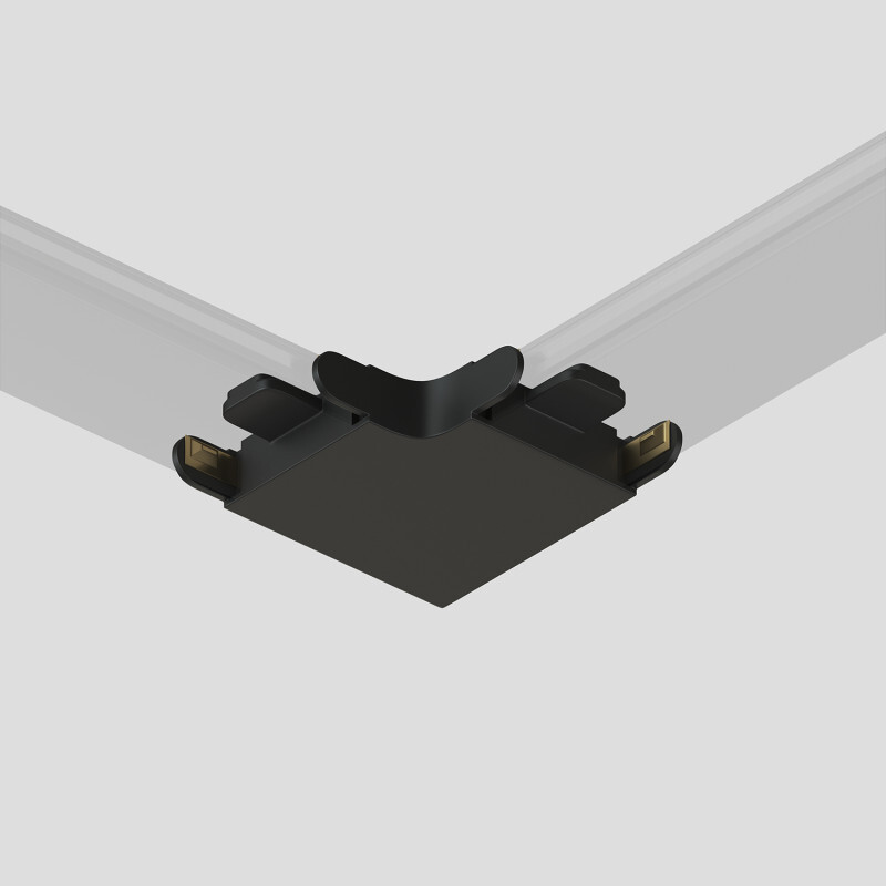 Угловой коннектор для шинопровода Denkirs Air Base TR5231-BK