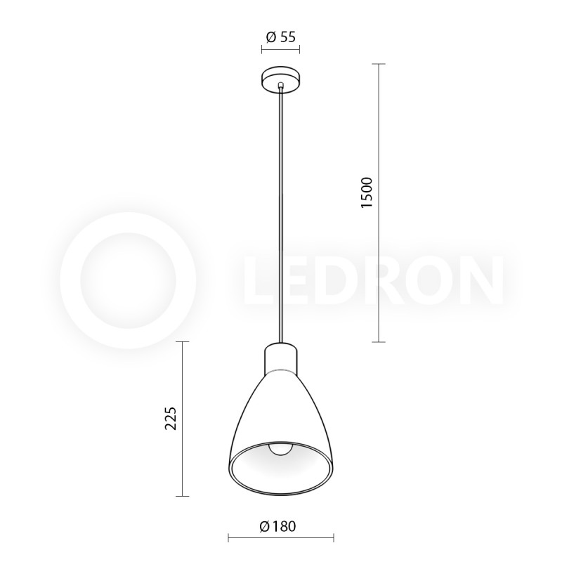 Подвесной светильник LeDron 2507B 00000013290