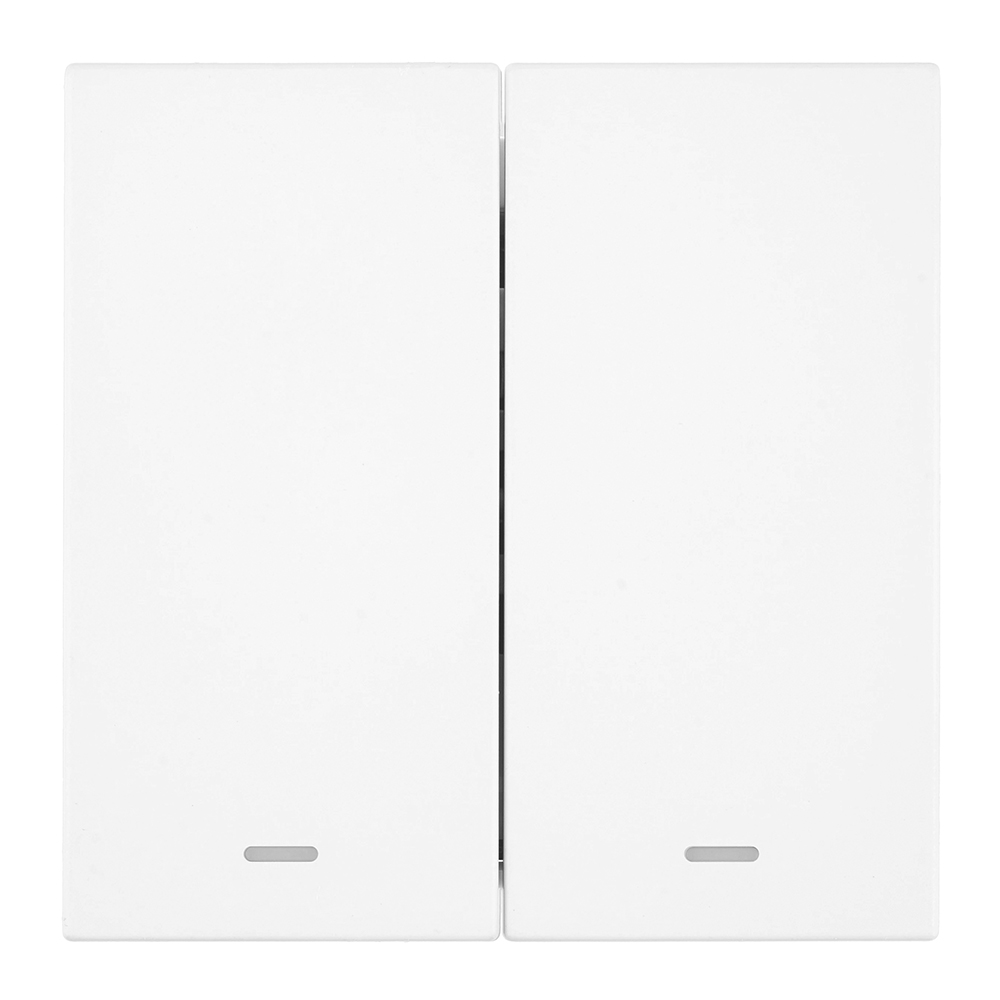 Выключатель 2-клавишный c индикатором (механизм) Stekker Мия 250В 10А RSW10-3102-01 белая магнолия 50432