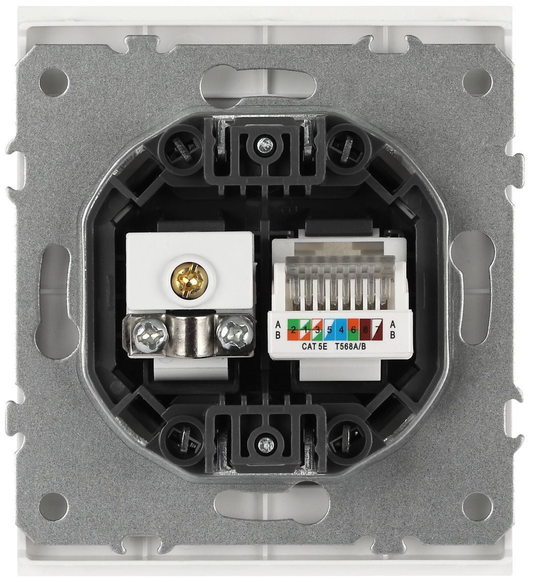Розетка Эра Arktik 16-3110-08 комбинированная RJ45+TV белый матовый Б0070501