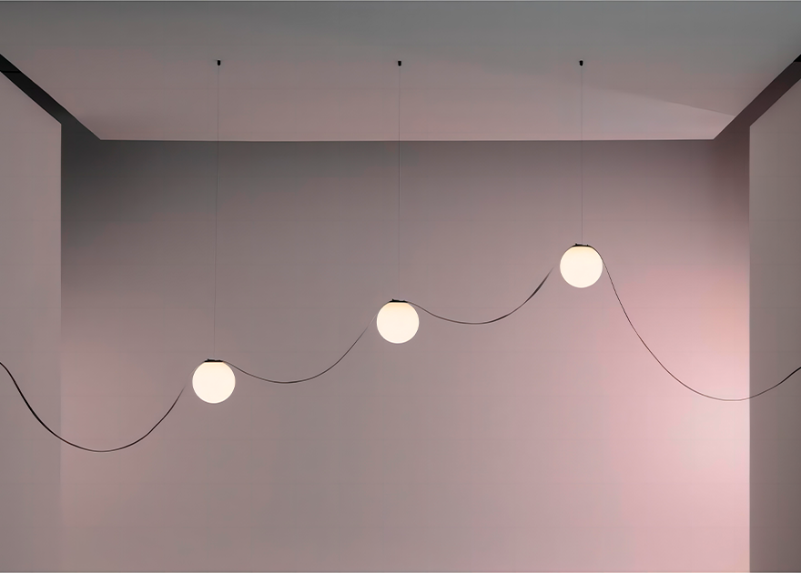 рековый светильник для гостиной Luminotti Diossa Orbi L.501.25.4K.WH