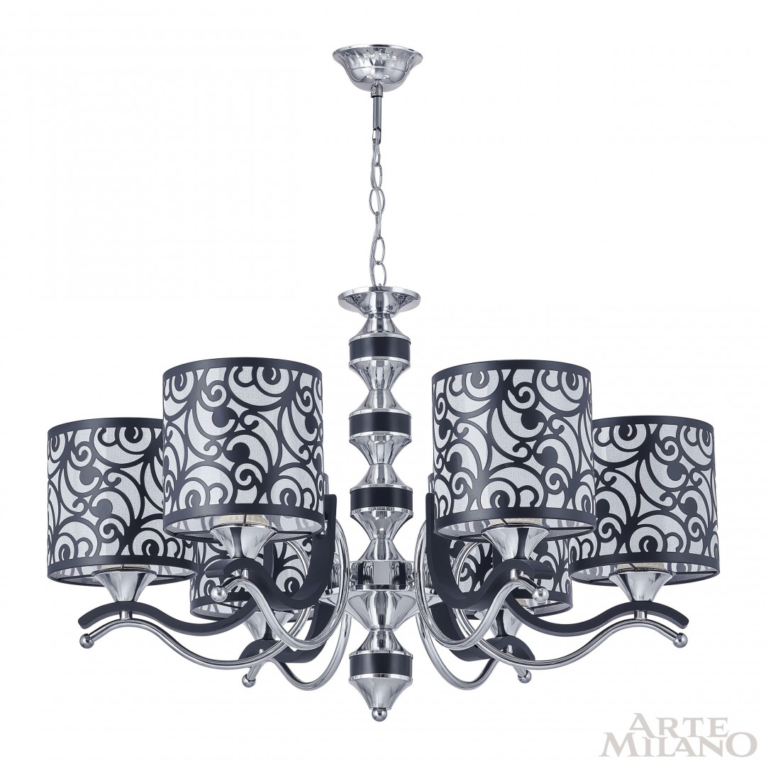 Подвесная люстра Arte Milano Florentia-4957 304957/6 Bk/Ni