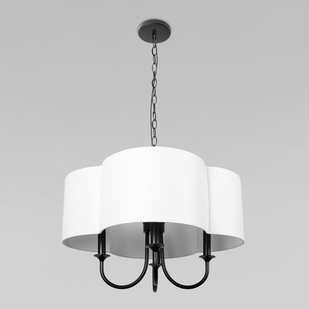Подвесная люстра с абажуром из ткани Loft IT Silence 10303P Black