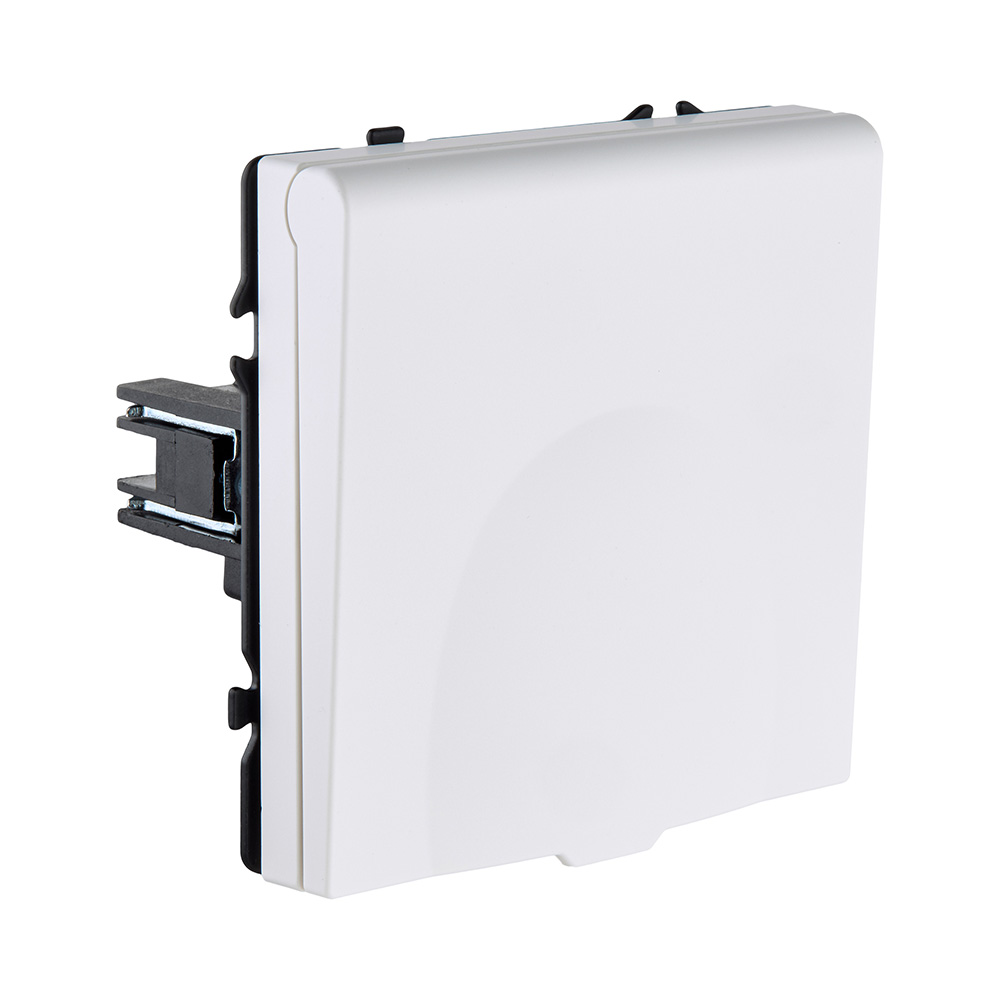 Розетка штепсельная SCHUKO 16A/250 В с крышкой, белый матовый Kollinger Eclipse EC-015WH