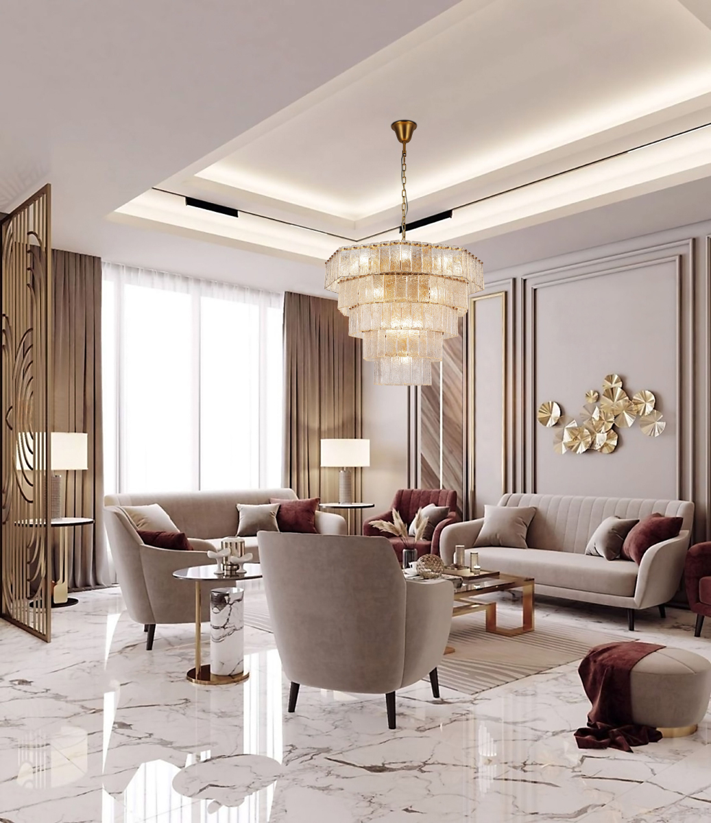 Подвесная люстра Delight Collection BRCH9192-80 antique brass