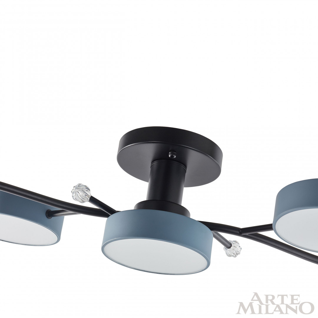 Потолочная люстра Arte Milano Ferrara 256606/5 Bk/Gr