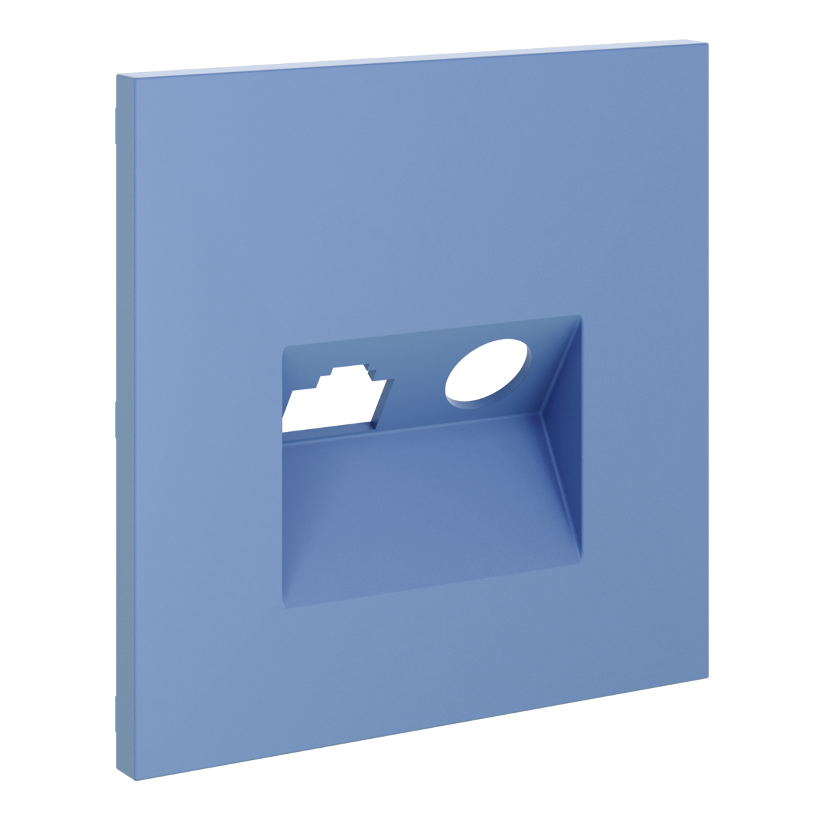 Накладка для розетки TV+RJ45 кат. 6 Voltum S70 (деним) VLS002715